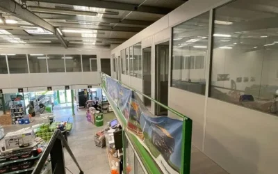Bureau en hauteur 80 mètres carrés de bureaux suspendus sans maçonnerie