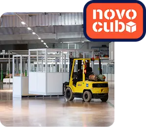 Solution Novocub cabines palettisables prêtes à commander