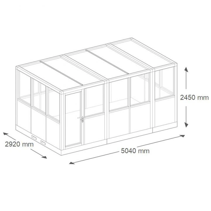 Plan 3D technique cabine d’atelier palettisable 5x3m NOVOCAB