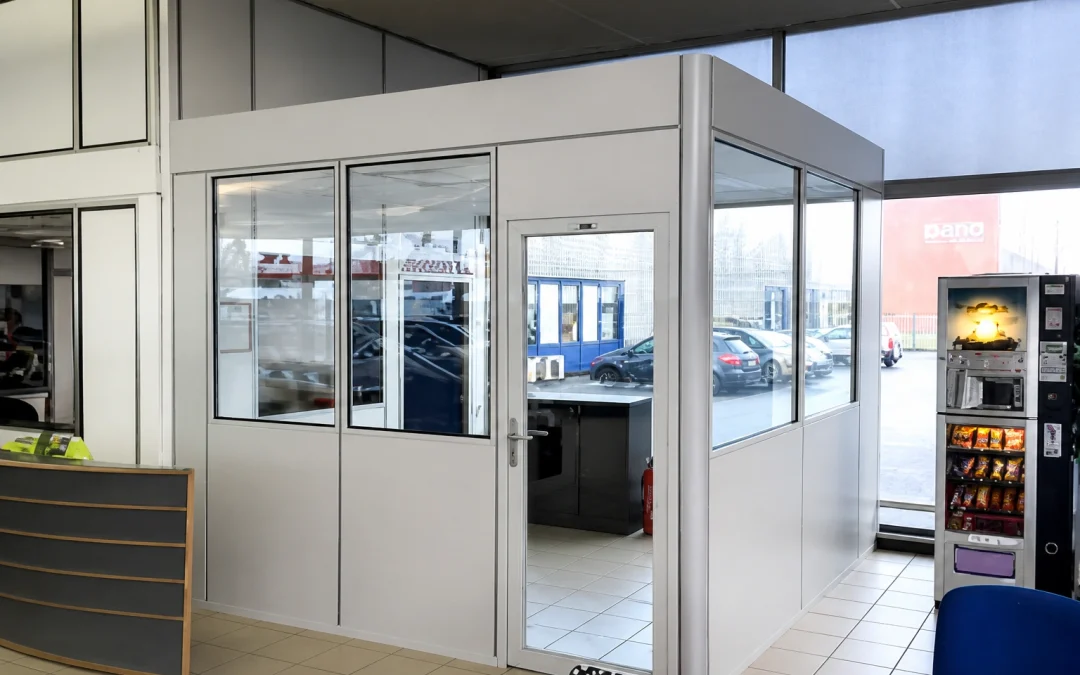 Cabine atelier petit budget : reprise sur mur existant à 1 820 € HT chez une PME du Bordelais